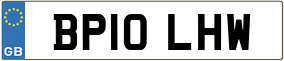 Trailer License Plate